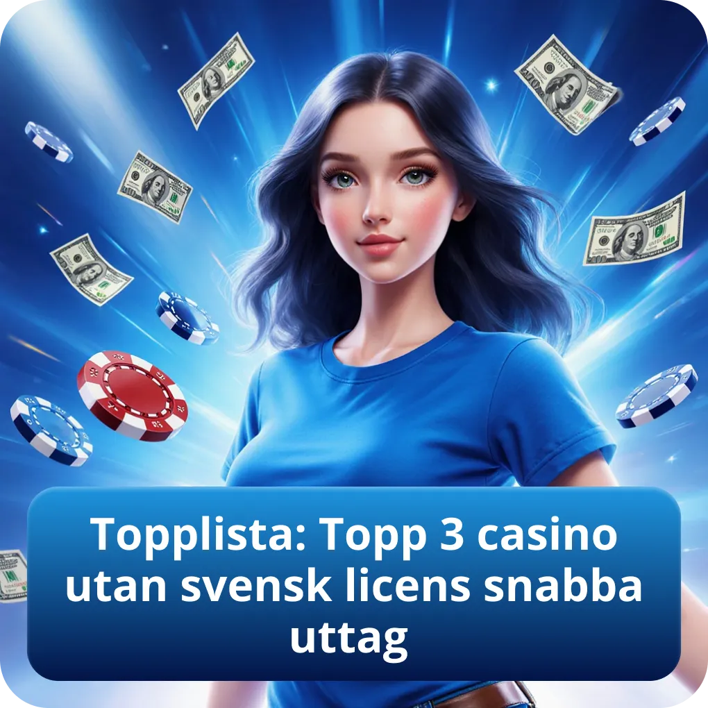 Topplista: Topp 3 casino utan svensk licens snabba uttag