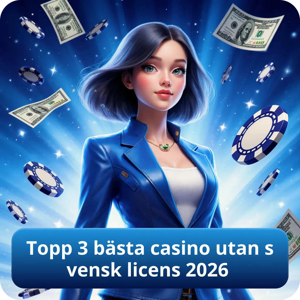 Topp 3 bästa casino utan svensk licens 2026